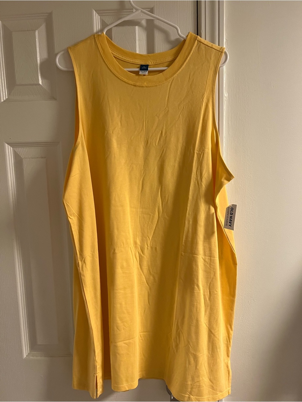 Old Navy Yellow Sleeveless T-Shirt Dress